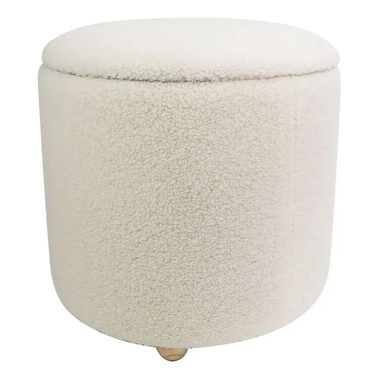 Ombre Home Bronte Stool Cream 40 x 40 x 36 cm