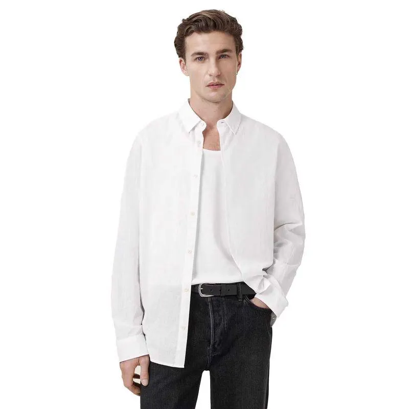 AllSaints Cassis Long Sleeve Cotton Shirt
