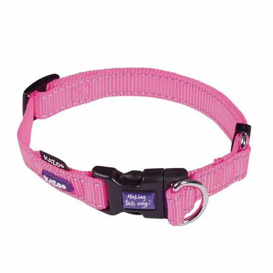 Kazoo Classic Easy Clip Collar Pink M