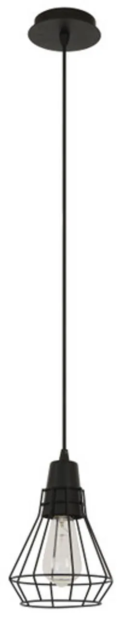 Orlando Steel Matt Black Grill Pendant