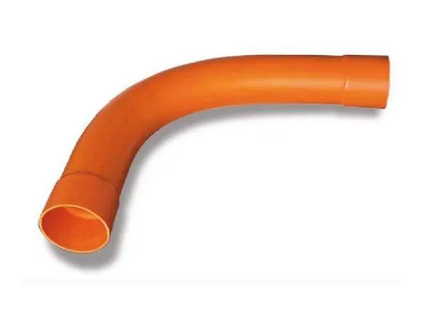 Bend Calibre 100mm 90Deg Orange PVC Heavy Duty