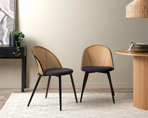 Avila Dining Chair - Set of 2 - Black