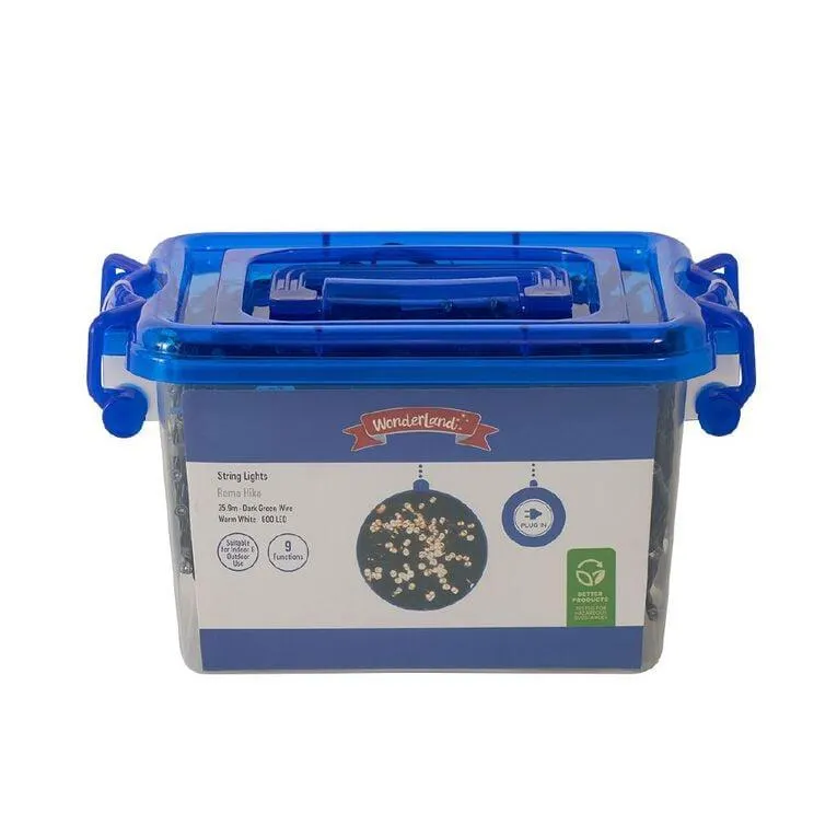 Wonderland Plug In Warm White Christmas String Lights 35.9m