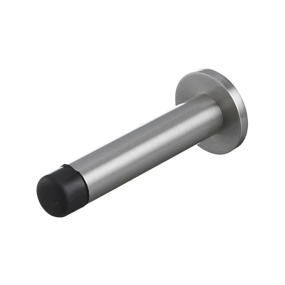 WALL MOUNTED DOOR STOP 85MM BN