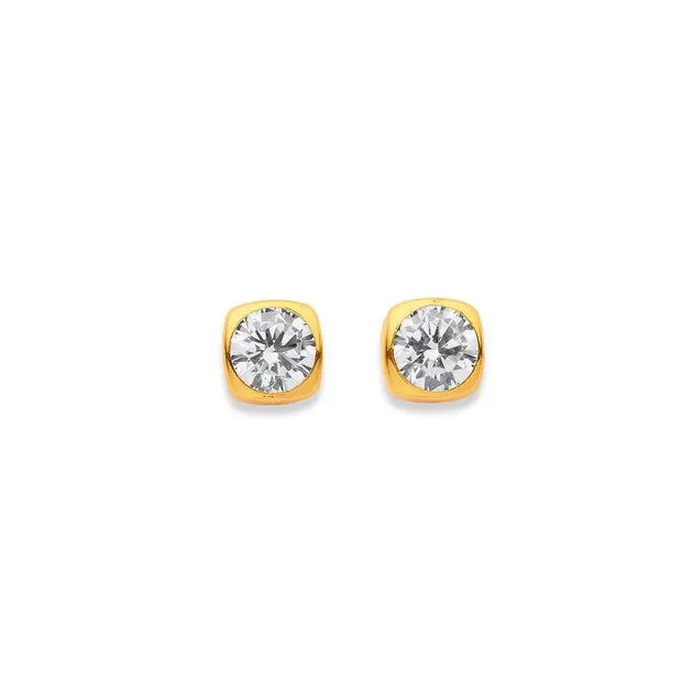 9ct, Cubic Zirconia Studs