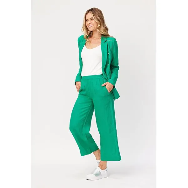 Jaynie Linen Pants Green