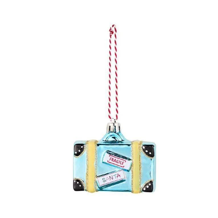 Wonderland Fun Festive Suitcase Christmas Tree Decoration