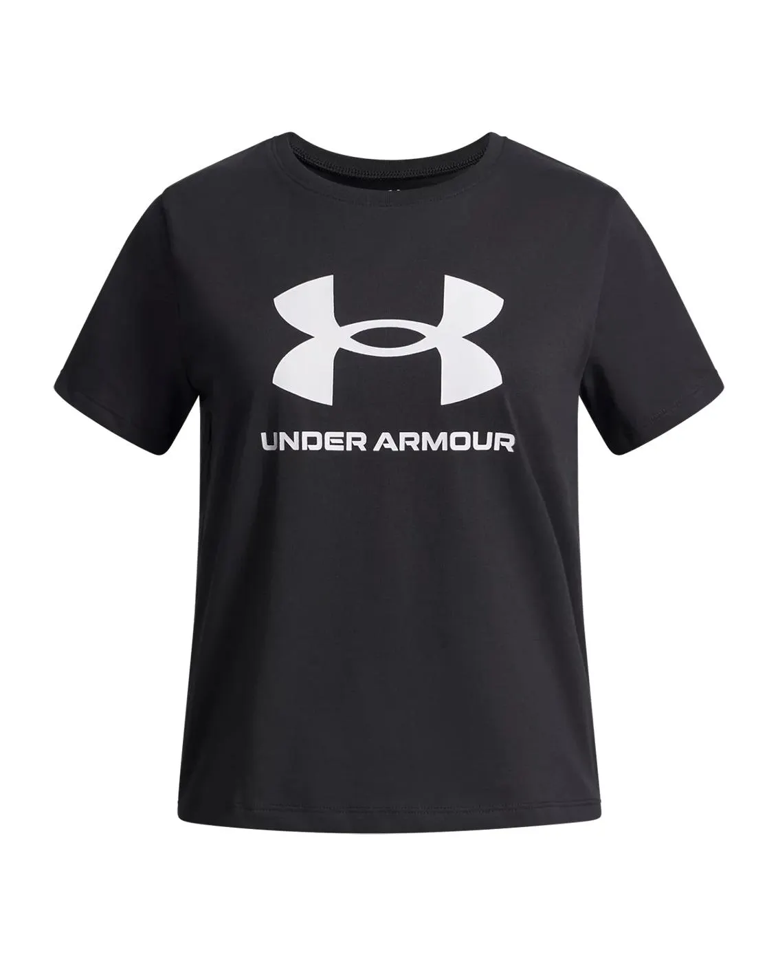 UA Big Logo Girls' Short Sleeve