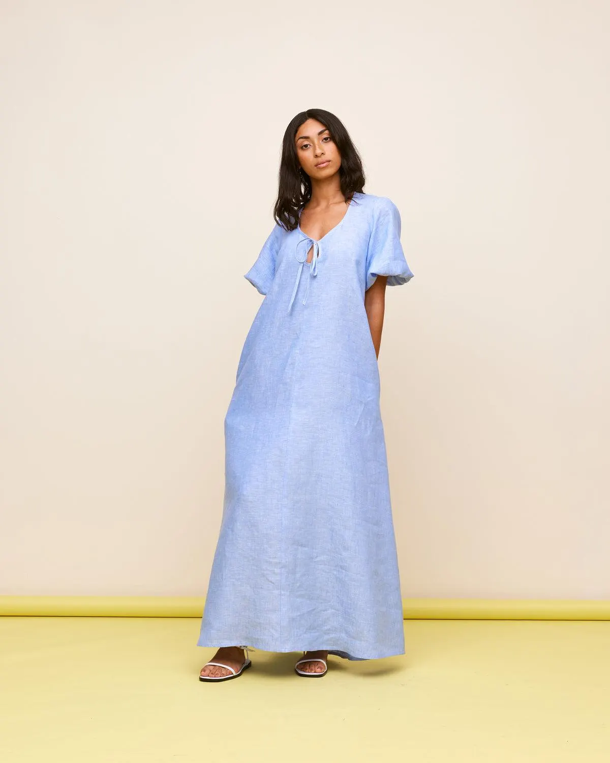 Angel linen maxi dress