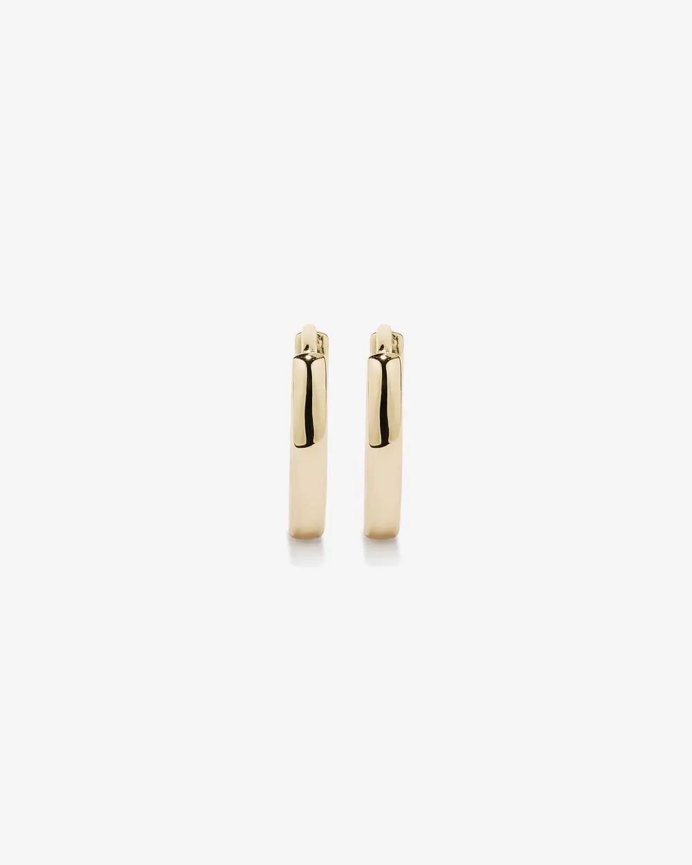 12mm Medium Polished Huggie Earrings in 10kt Yellow Gold