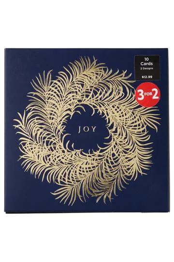 WHSmith Boxed Cards Joy & Noel Pack of 10