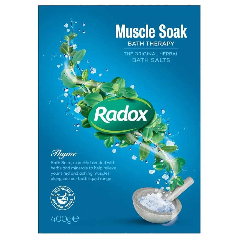 Radox Therapy Herbal Bath Salts Muscle Soak 400g