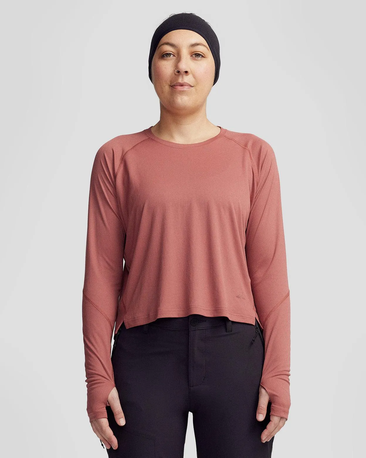 SUN-Stopper LT Wmns L/S Top - Dark Clay