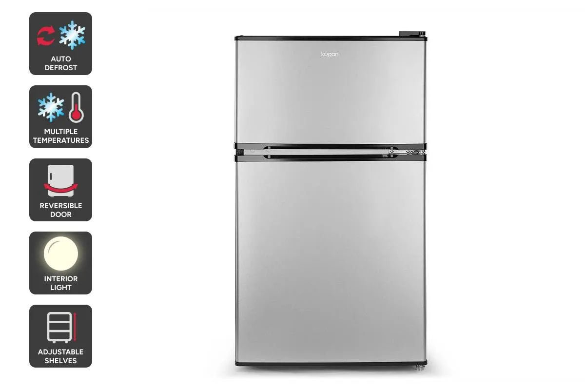 Kogan 87L Top Mount Fridge (Silver)