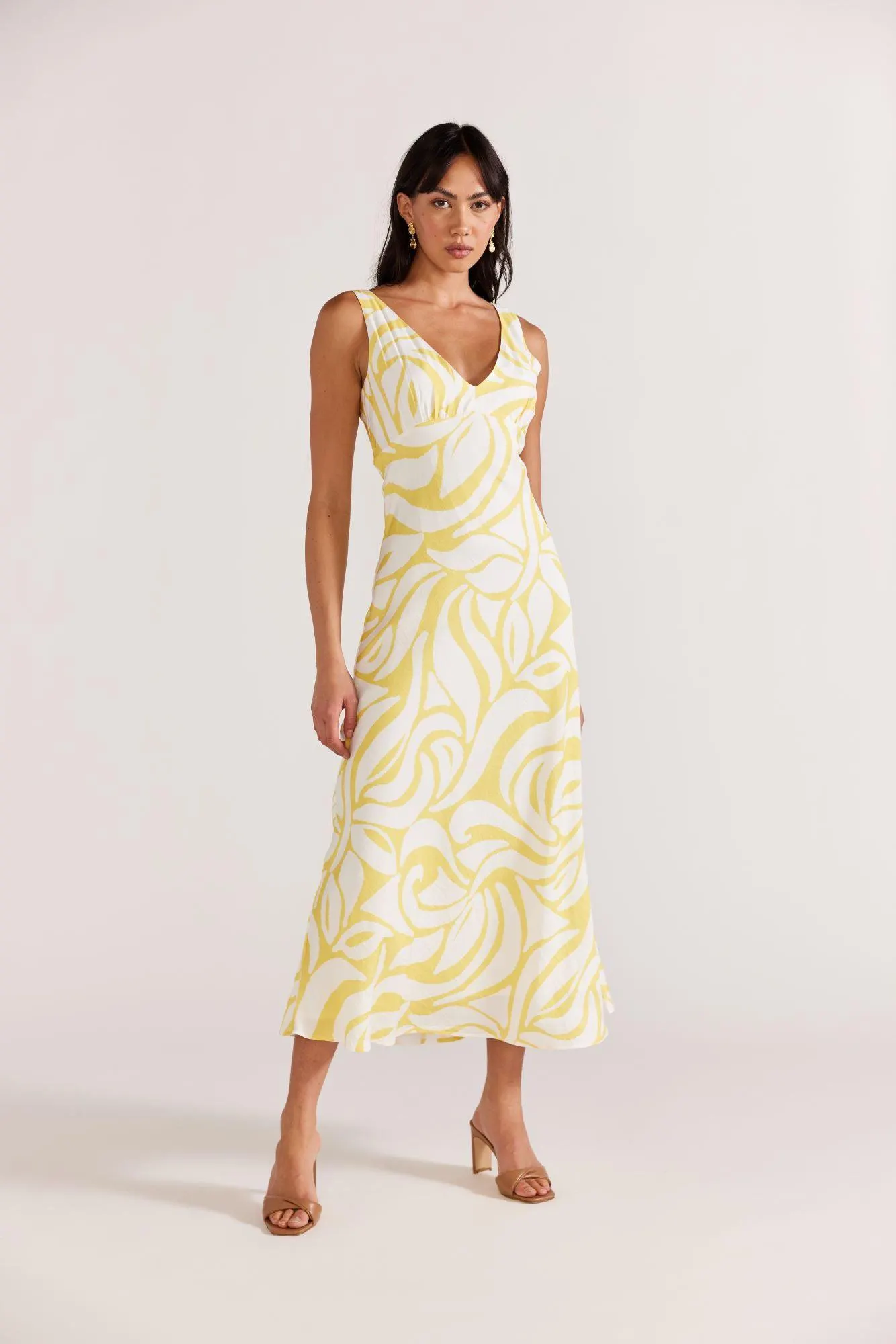 Marisol Bias Maxi Dress | Yellow