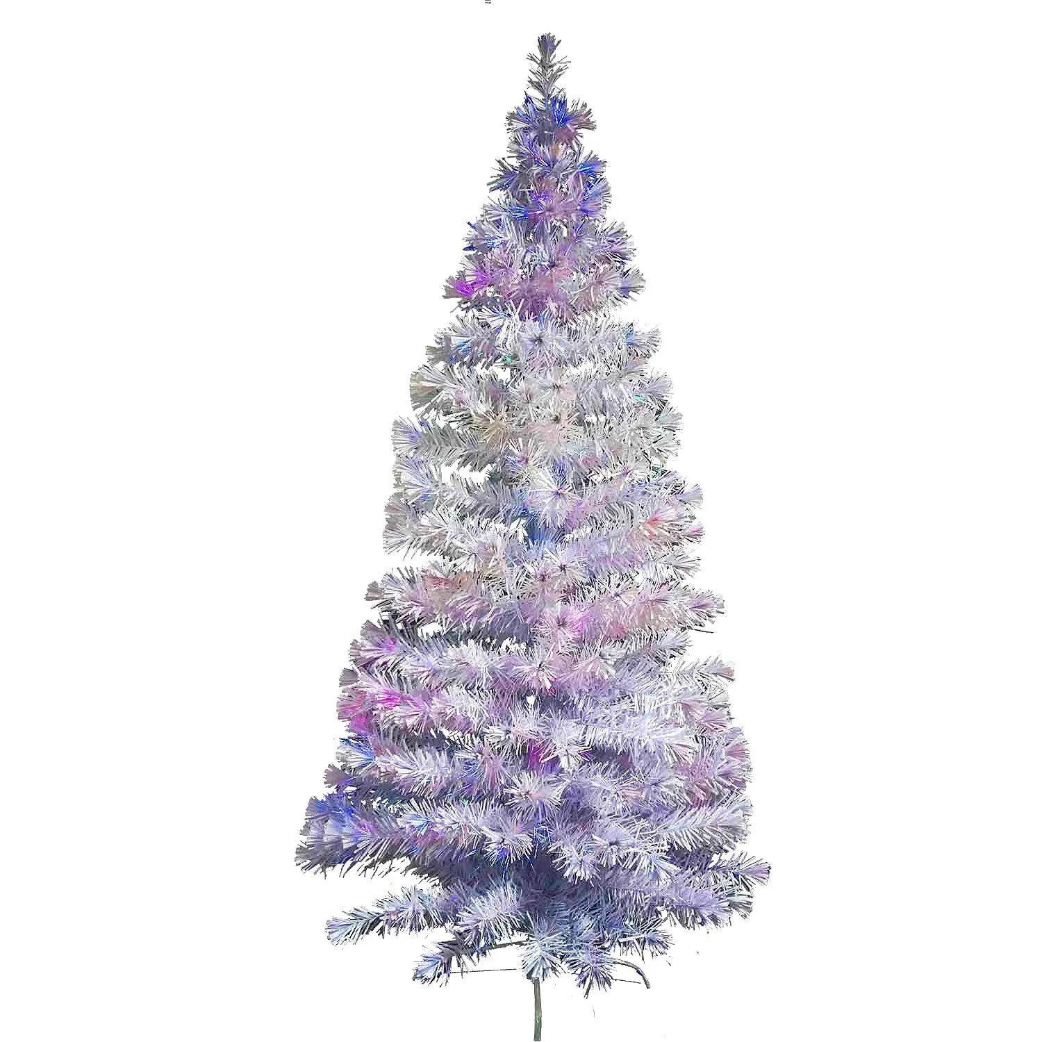 White Fibre Optic Christmas Tree 180cm 270 Tip Multi-colour