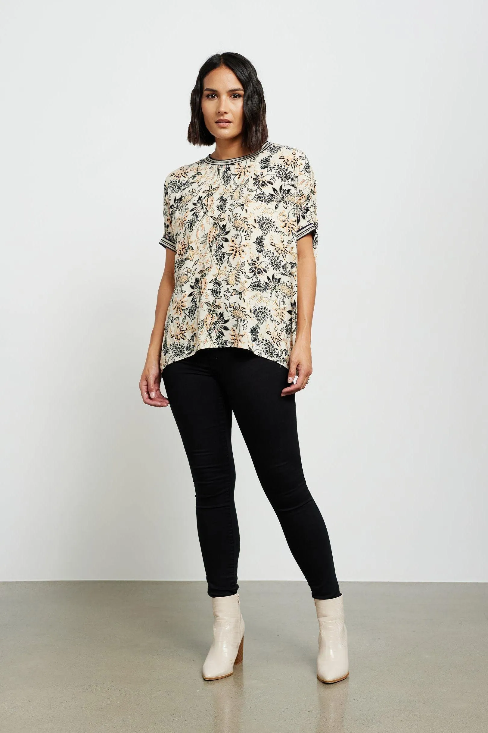 Callie Top | Filigree Print