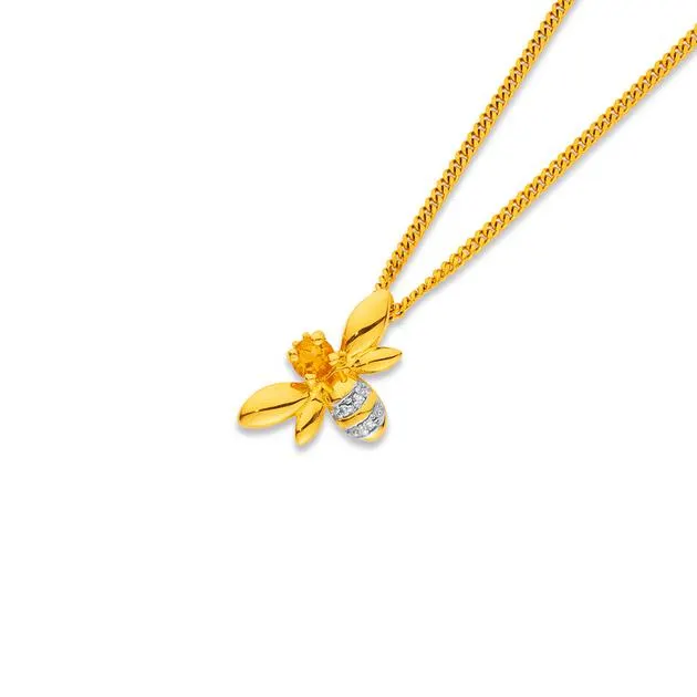9ct Bee Pendant