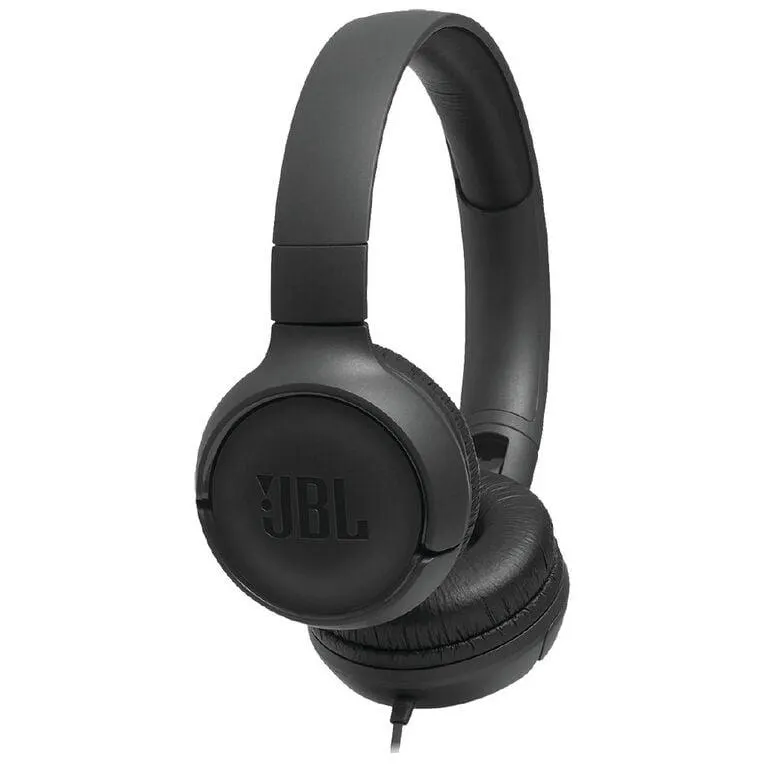 JBL Tune 500 On-Ear Headphones - Black