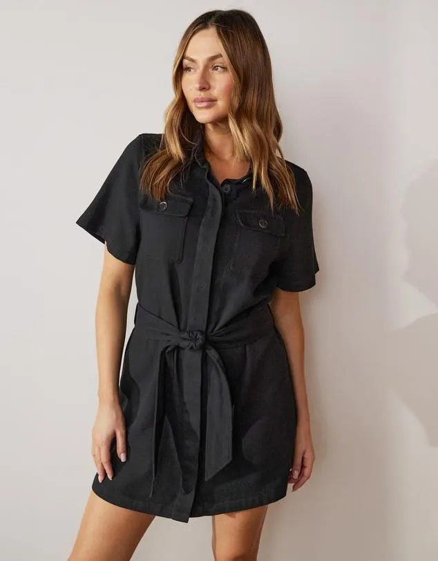 Carter Denim Look Mini Dress