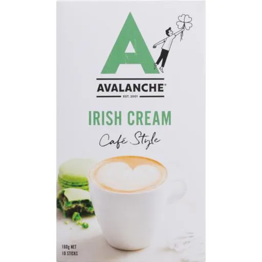 Avalanche Coffee Sachet Irish Cream 10 Pack