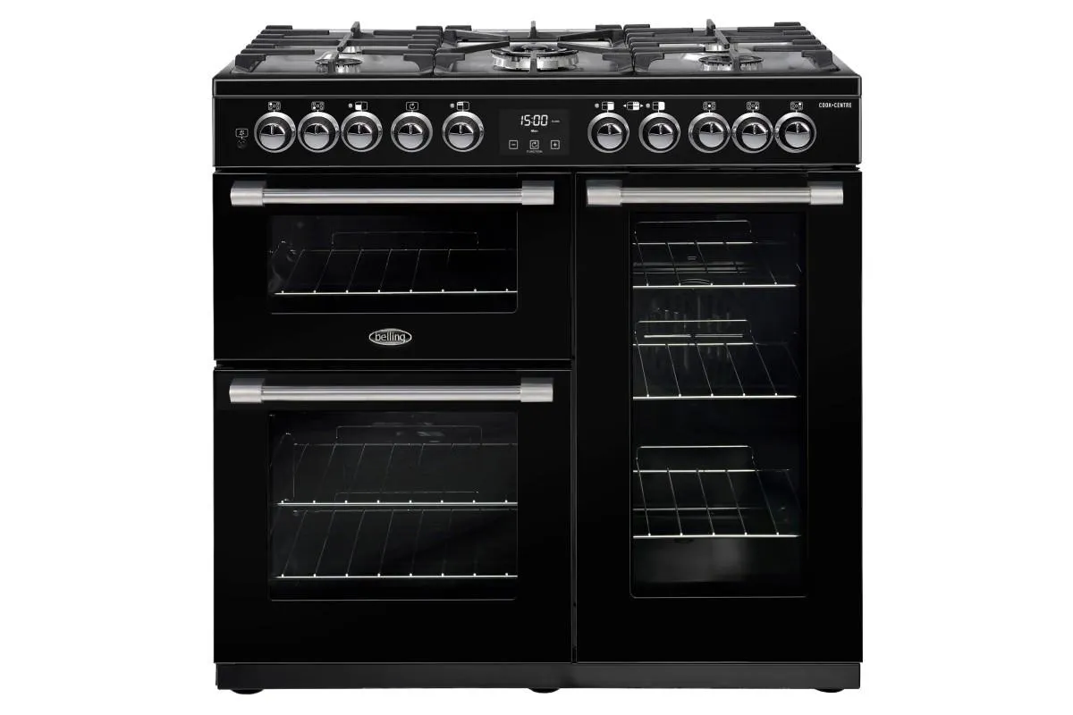 Belling CookCentre Deluxe 90cm Dual Fuel Range Cooker