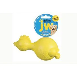 Jw Ruffians Chicken Dog Toy