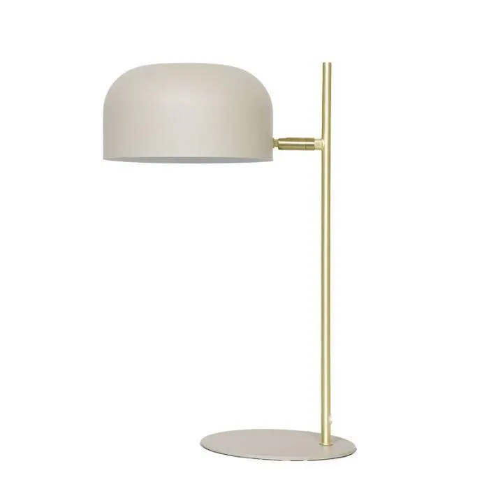 Turin Simply Taupe/Brushed Brass Desk Lamp