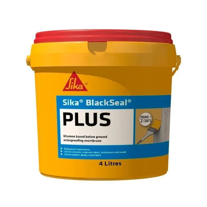 Sika 4L BlackSeal Plus Bitumen Waterproofing Membrane