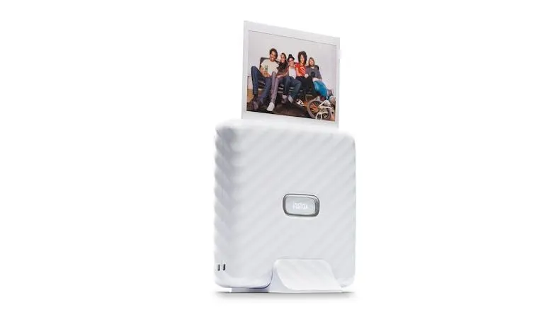 Instax Link WIDE 86mm x 108mm Photo Printer - Ash White