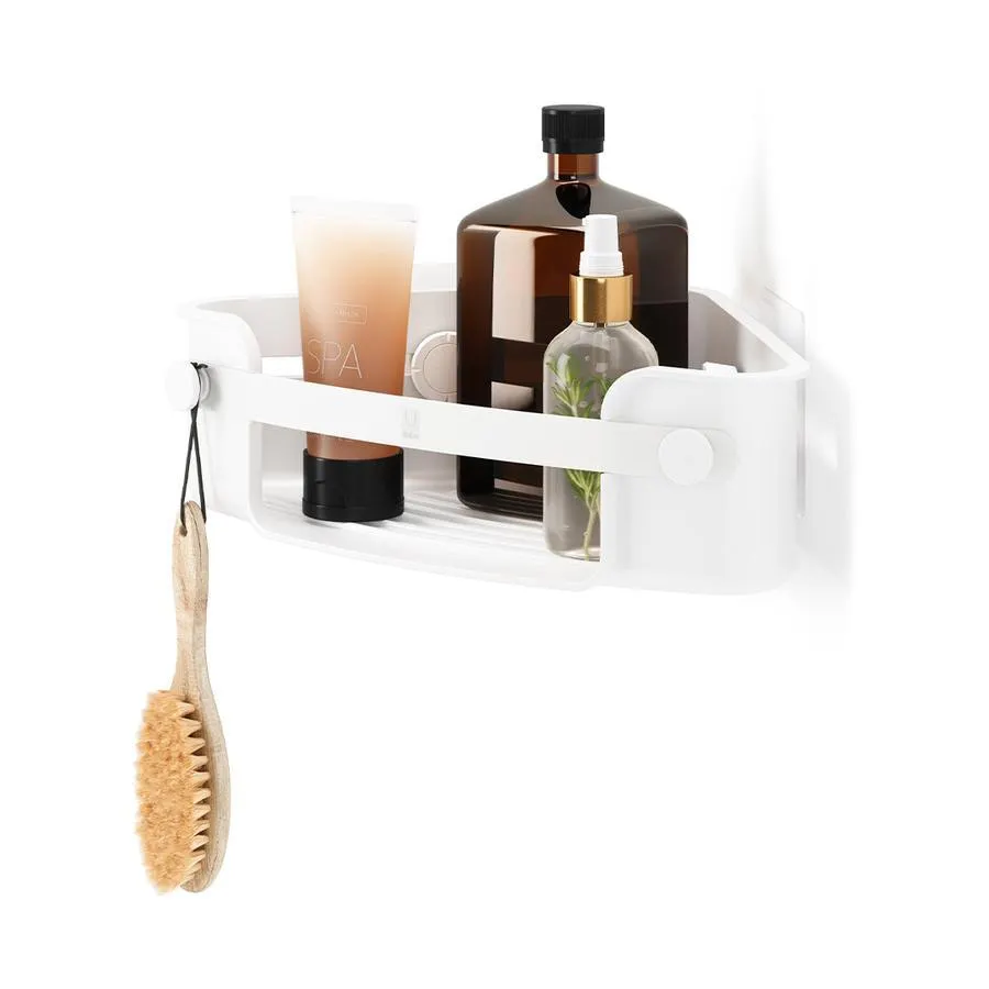 Umbra Flex Adhesive Corner Bin White