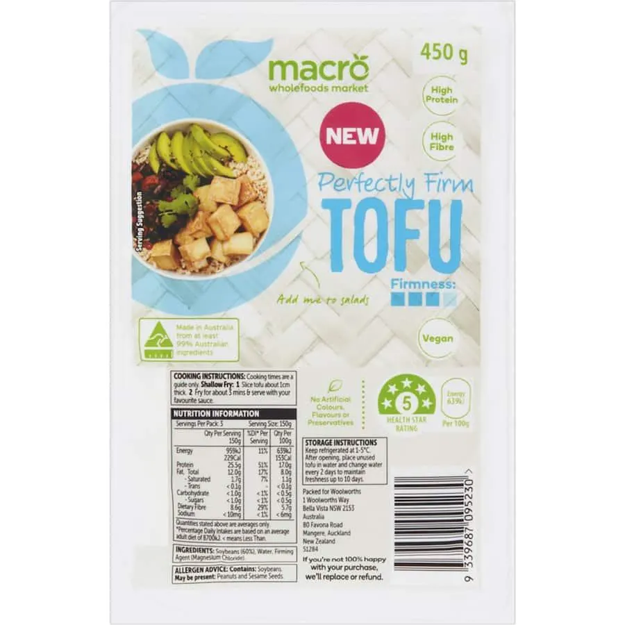 Macro Firm Tofu