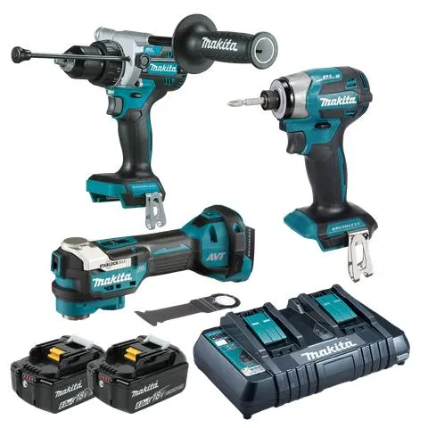 Makita LXT Cordless Brushless Combo Kit 3pc 18v 6Ah