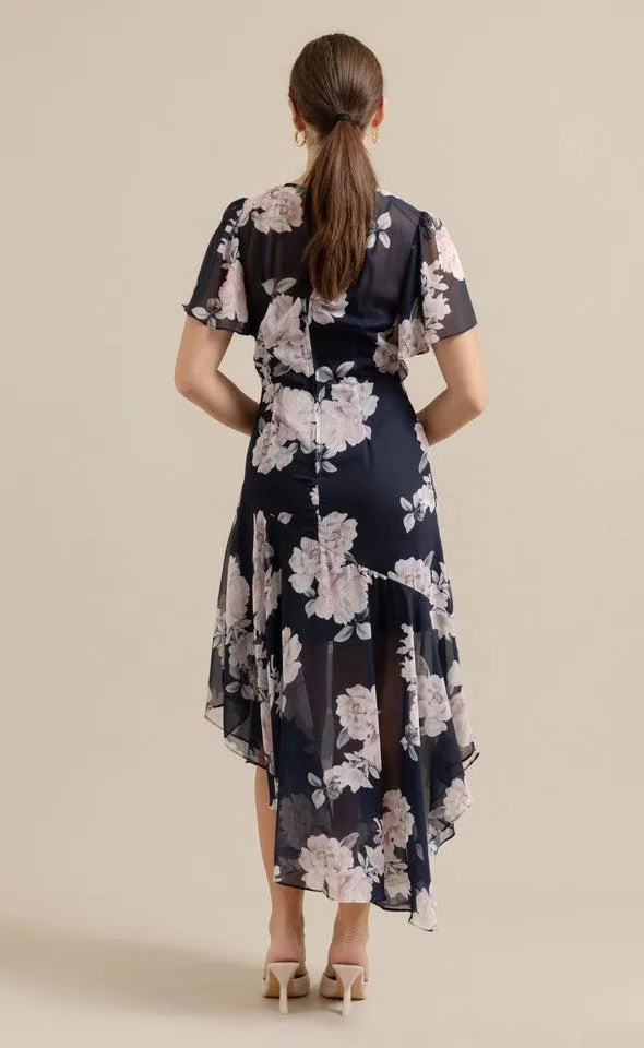 Chiffon Flutter Asymmetric Maxi