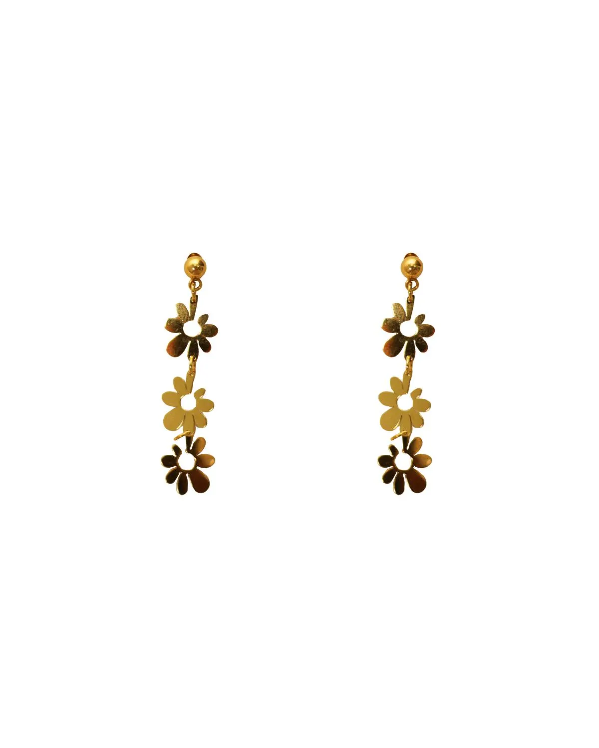 Tri flower earring