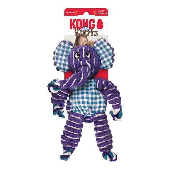 Kong Dog Toy Floppy Knots Elephant Small Medium