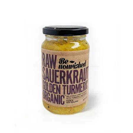 Be Nourished Golden Turmeric Sauerkraut