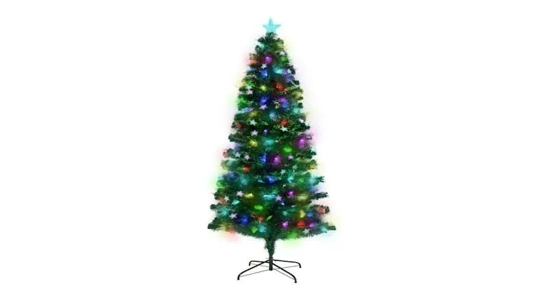 Christabelle Pre-Decorated Fiber Optic Christmas Tree - 2.1m