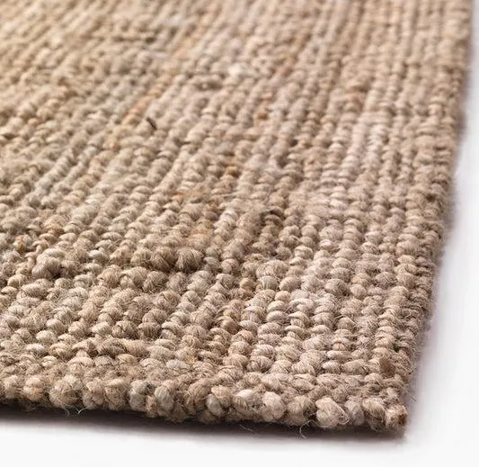 Boucle jute rug natural