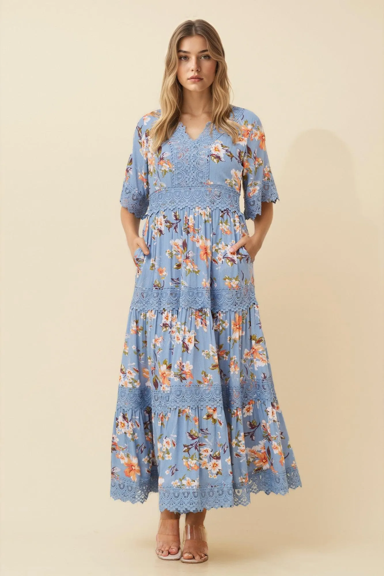 BYRON FLORAL MAXI DRESS