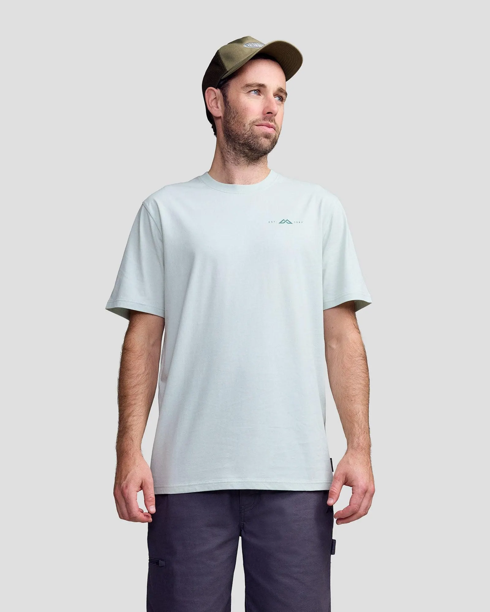 Men's 1987 Organic Cotton S/S Tee - Light Sage