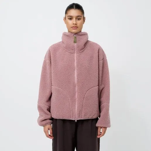 R&R Sport Hampstead Women's Sherpa Fleece Jacket in Pink