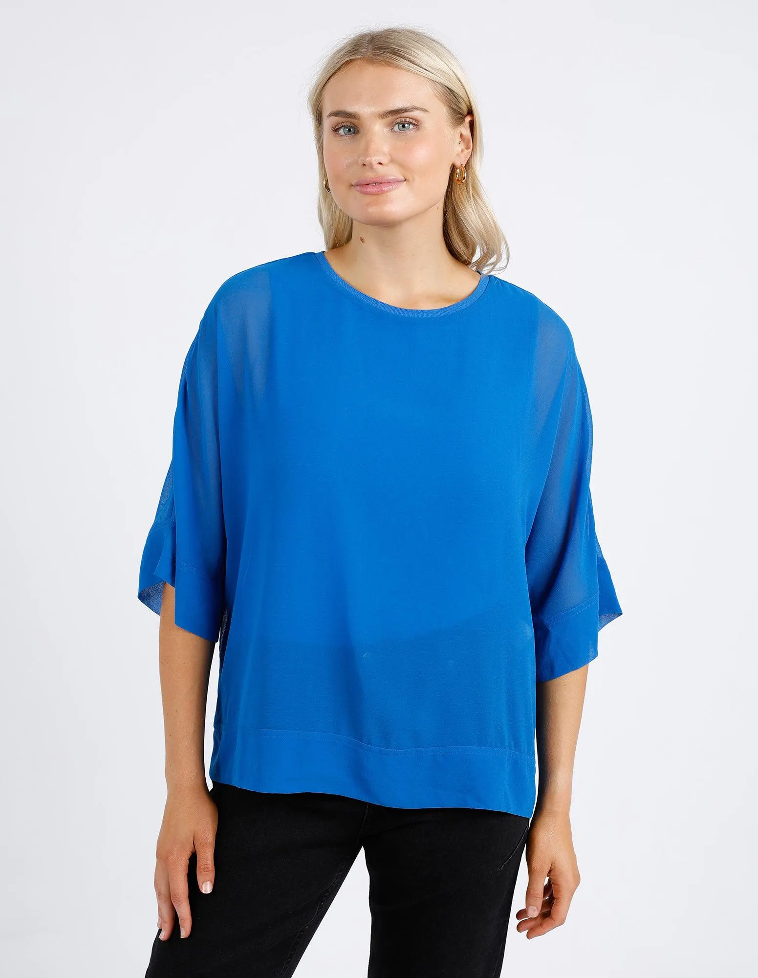 Foxwood Night Lights Top Blue