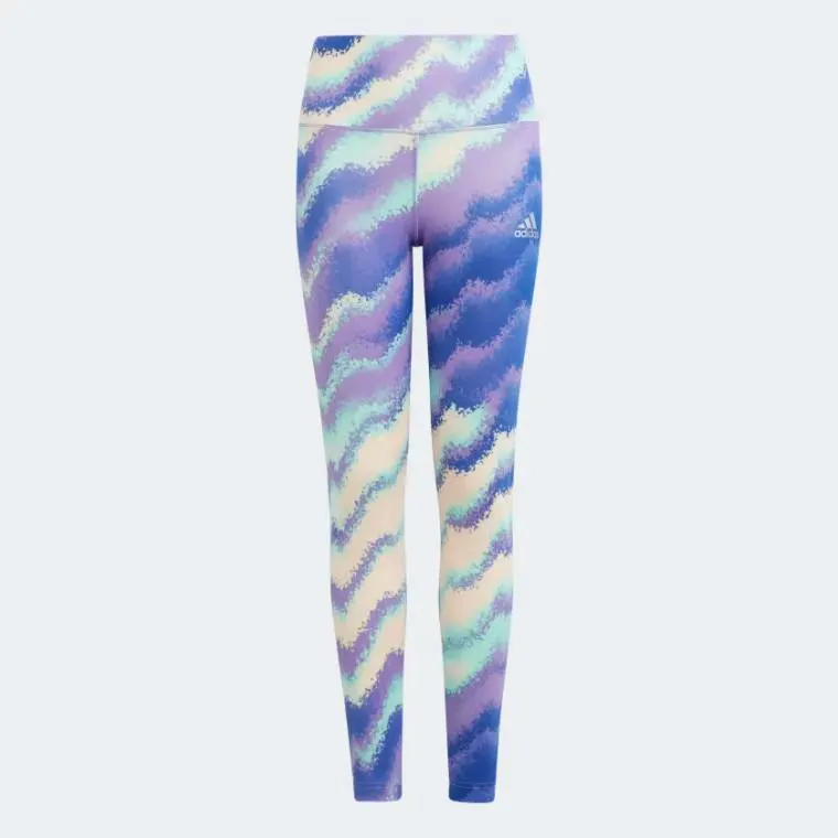 Adidas Girls Dance AOP Tights Bliss Orange/Easy Green/Violet Fusion/Semi Lucid Blue