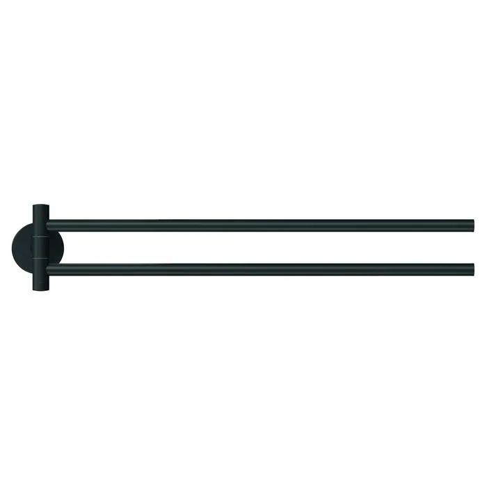 tesa Black Moon Two-armed Towel Holder