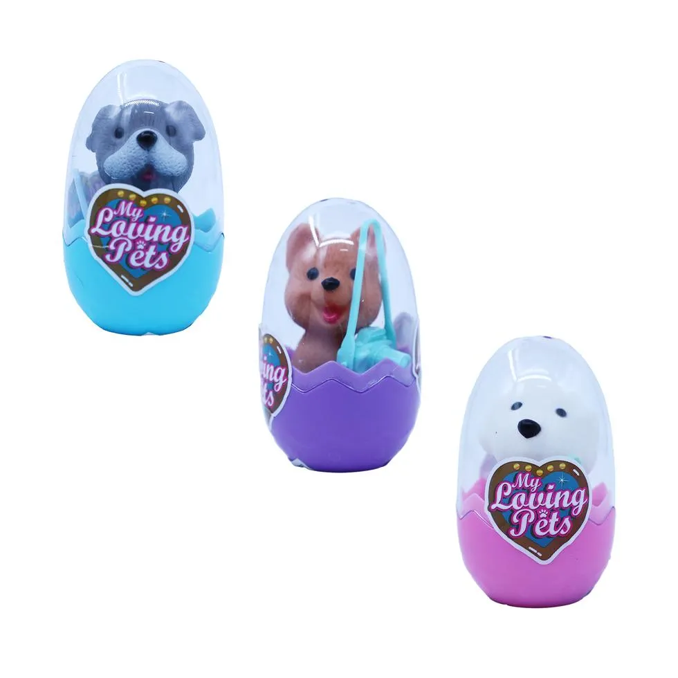 Loving Dogs Toy in Egg 10cm