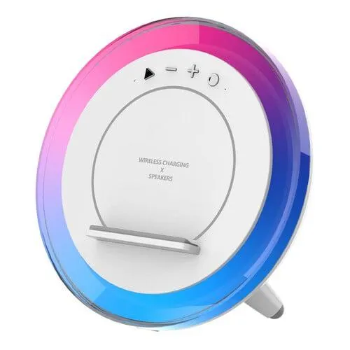 Bedside Speaker Light With Wireless Charger