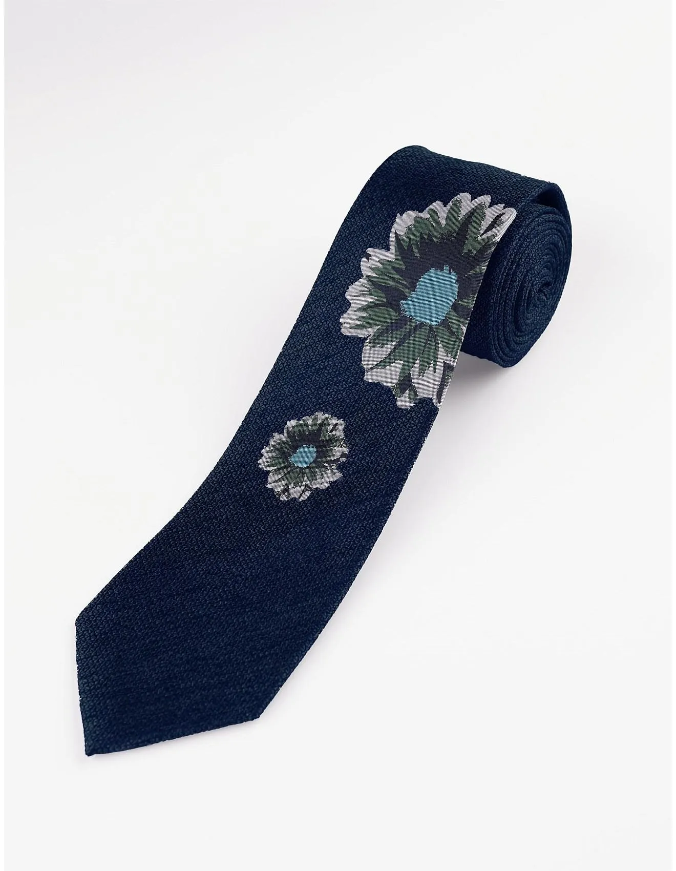 DIGITAL FLORAL SILK TIE