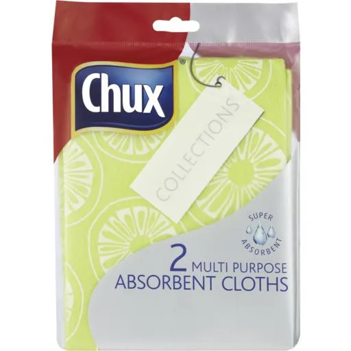 Chux Collections Multi Purpose Absorbent Cloth 2 Pack