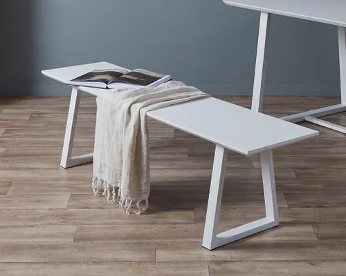 Zander Bench Seat - White